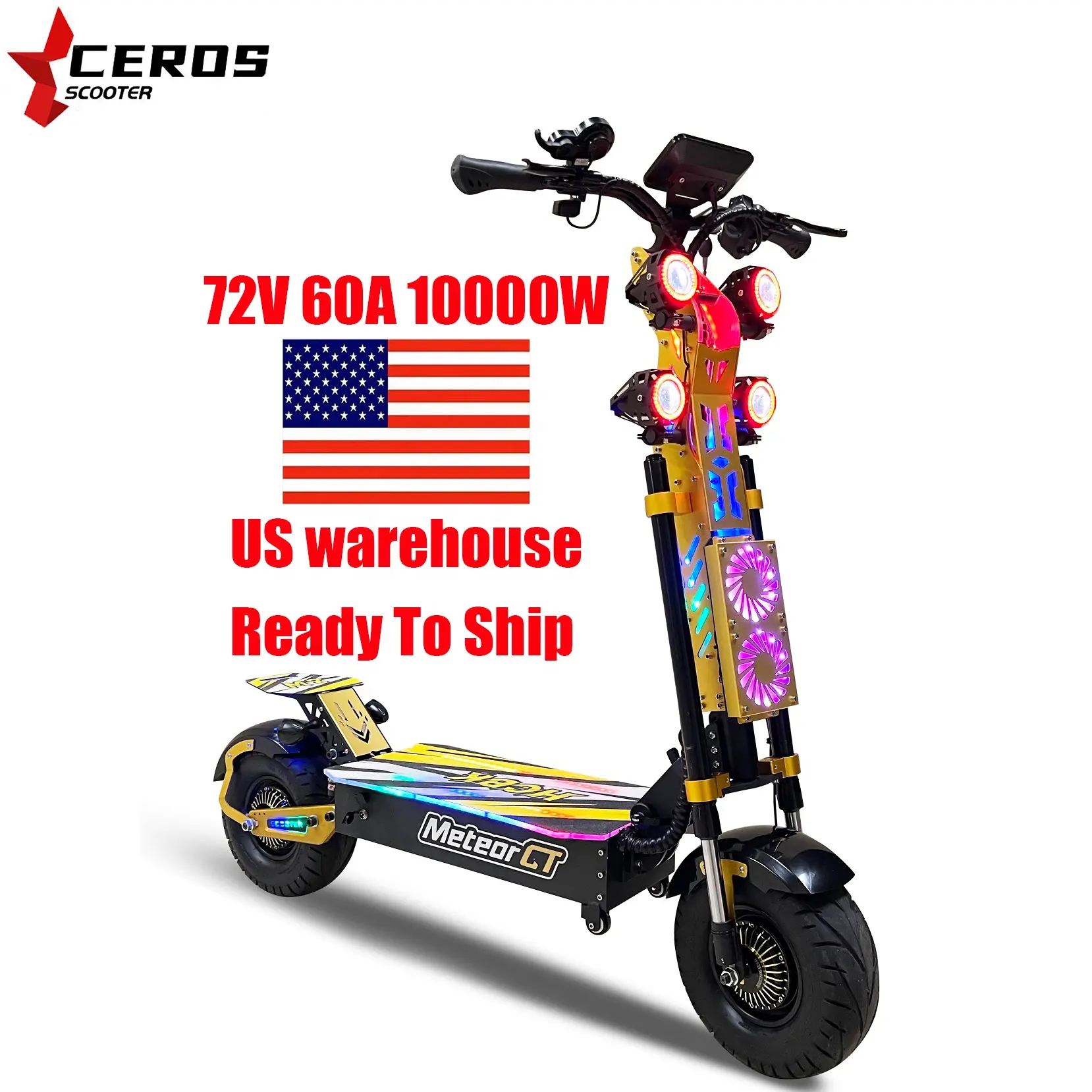EU US Stock 13 Inch Tire Dual Motor e Scooters 60v Long Range Adults Powerful Adult 8000watts 72v Battery 8000w Electric Scooter