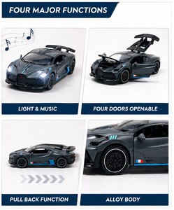 Modèle <span class=keywords><strong>de</strong></span> <span class=keywords><strong>voiture</strong></span> <span class=keywords><strong>de</strong></span> sport en alliage à l'échelle 1:32, Divo, portes ouvrables, roues à traction, édition limitée, supercar jouet avec son et lumière - Product Image 5