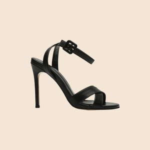 Femme PU <span class=keywords><strong>semelle</strong></span> intérieure pompes creux ouvert Peep Toe bride à la cheville sandales avec plate-forme de 10cm talon mince grande taille solide bout pointu Style - Product Image 4