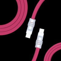 Directo de fábrica Chubby 240W Cable de carga rápida Durable 6A Cable USB C de silicona extra gruesa para iPhone 16/15 Series iPad