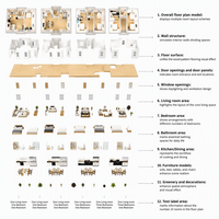 Maison modulaire préfabriquée sur mesure, toit plat, toit en pente, installation rapide, ISO CE