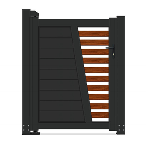 Porta scorrevole pieghevole in lega di alluminio Villa House cortile Hotel a scomparsa porta d'ingresso con vialetto Design elegante cancello - Product Image 2