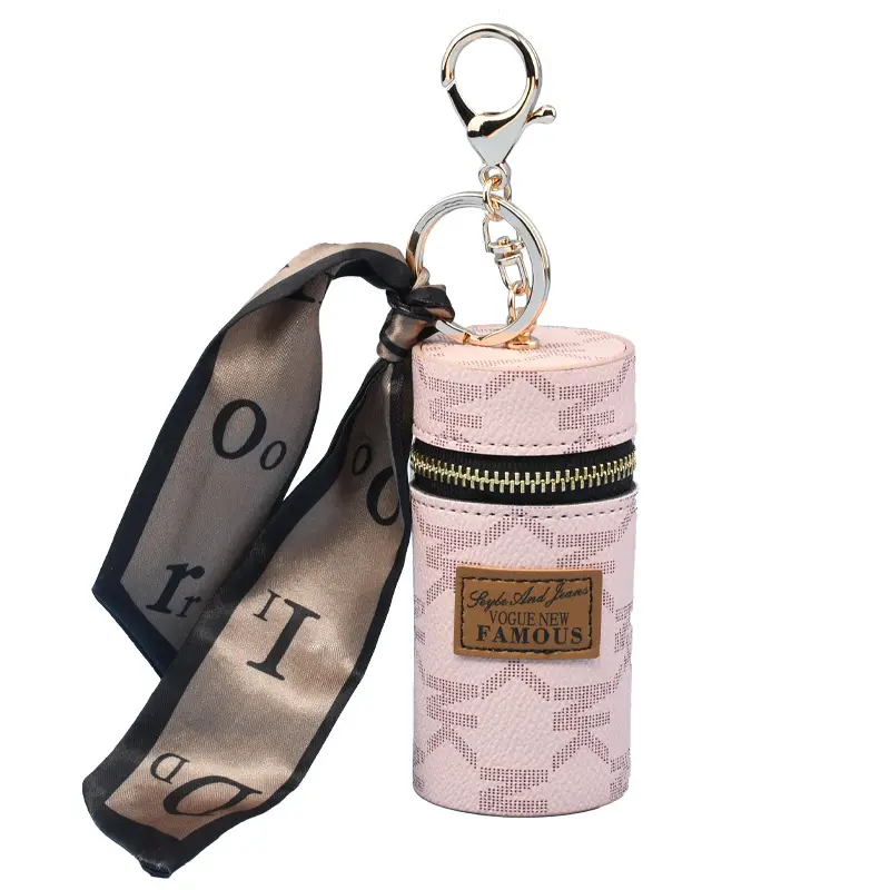 Anpassbare Damen tragbare kosmetische Aufbewahrung tasche Ungewöhnliche Schlüssel anhänger Mini Cute Lipstick Clutch Bag mit Schals