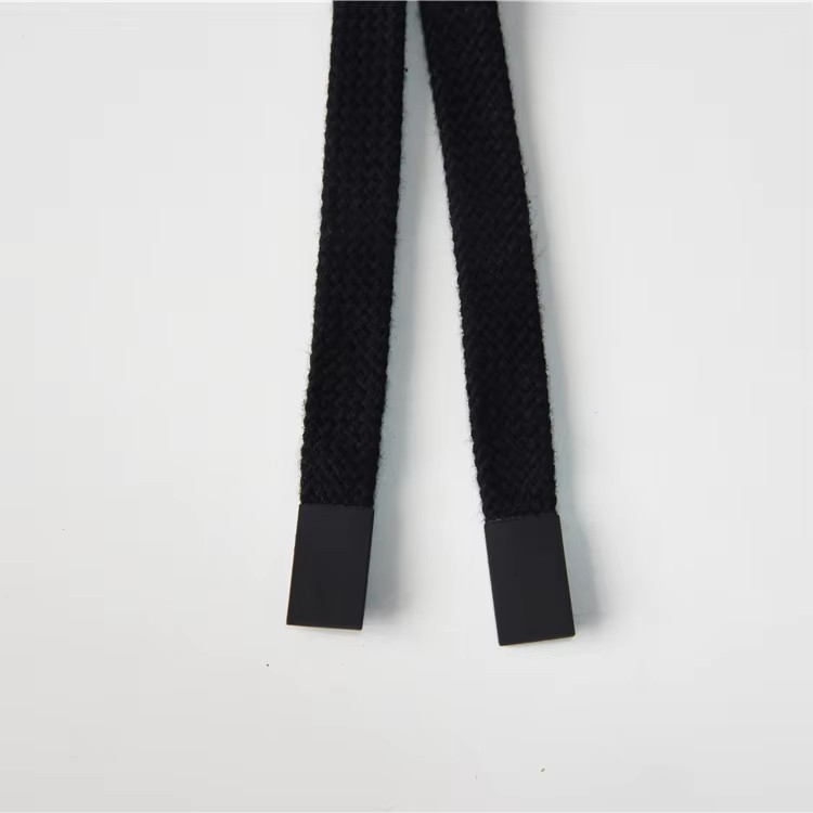 Custom High Quality Flat Round Printed Trouser Rope Simple Style Cotton Sneaker Shoelace
