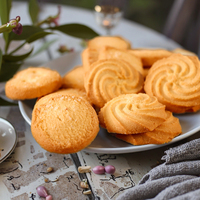 Biscuits au beurre croustillants sucrés chinois, biscuits au sucre, emballage en boîte
