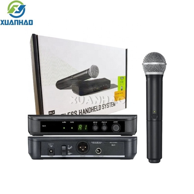 Dynamic Wireless Handheld Microphone with Speaker Microphone BLX4 PG58 Sm35/31 for Outdoor Stage Performances Speeches Church