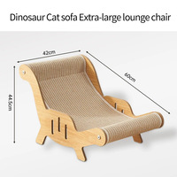 Lit pour chat en sisal et griffoir avec bac à griffoir intégré - Jouet pour chat résistant aux griffures et à l'usure 3,0 kg
