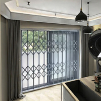 Grilles de fenêtre coulissantes horizontales modernes en PVC de qualité supérieure, anti-effraction, pour les maisons du monde entier