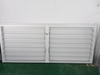 Volets de ventilation horizontaux modernes en alliage d'aluminium à manivelle pour groupes électrogènes