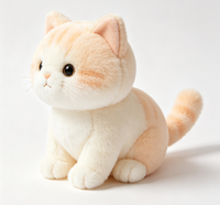 Usine de fabrication de jouets en peluche pour chats sur mesure OEM ODM |   Peluche chaton en tissu doux, personnalisable avec logo, pour cadeau enfant
