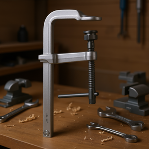Ttake Medium Heavy Screw Clamp <b>Bench</b> Vise 250X120mm Steel Construction - Product Image 3