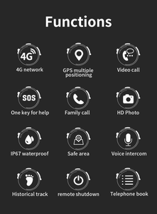 Ý Tưởng Sản Phẩm Mới Trẻ Em Gps Mới Nhất Chống Nước Với Trò Chơi Trẻ Em Boy Girl Kid Thông Minh Xem 4G Smartwatch DF56 - Product Image 5