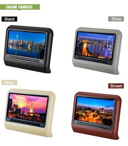 شاشة ترفيهية خلفية للسيارة مقاس 9 بوصات مع مشغل أقراص <span class=keywords><strong>DVD</strong></span> وتحكم عن بعد وأزرار لمس ومشغل أقراص CD محمول بإضاءة RGB - Product Image 4