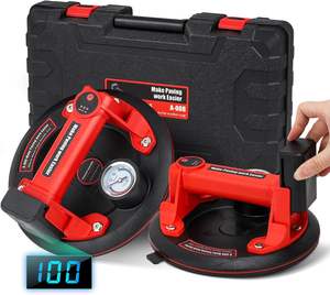 Bomba de aire de vacío eléctrica de alta resistencia para goma de madera DIY ventosa de grado Industrial para azulejo de vidrio ventosa Manual -- 1 paquete - Product Image 1