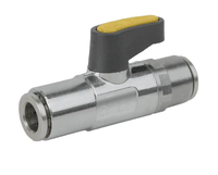 Mini vanne à boisseau sphérique en laiton à double interface innovante pour le contrôle des fluides dans des espaces restreints