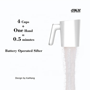 Outils de cuisine en plastique <span class=keywords><strong>à</strong></span> maille fine, pour faire soi-même, économique, avec piles, pâtisserie, <span class=keywords><strong>tamis</strong></span> <span class=keywords><strong>à</strong></span> <span class=keywords><strong>farine</strong></span>, original - Product Image 1