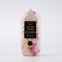 Étiquette de bouteille d'emballage rétractable pour lavage corporel Étiquettes de bouteille d'emballage rétractable en PET Manchons de rouleau de film rétractable pour lavage corporel au parfum