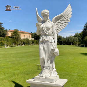 Trevi Châu Âu Chateaux Ngoài Trời Trang Trí Sân Vườn Cuộc Sống Kích Thước Hy Lạp La Mã Tự Nhiên Bằng Đá Cẩm Thạch Trắng Đá Hebe Nữ Thần Điêu Khắc - Product Image 2
