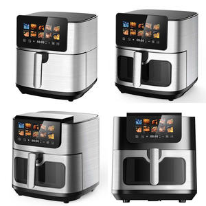 Friggitrice ad Aria Elettrica Multifunzione Grande da 8L, 10L, 12L in Acciaio Inossidabile, Forno Digitale per Frittura ad Aria da 8-12 Litri - Product Image 4