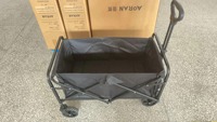 BNcompany Chariot utilitaire pliable réglable et robuste Chariot extérieur portable pour pique-nique et camping à la plage