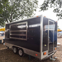 NOUVEAU Street Food Truck Van Mobile Kitchen Hot Dog Pizza Taco Truck Certificat DOT Hamburger Concession Food Trailer Hot Dog Cart