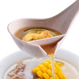Cuillère écumoire filtrante en plastique écologique en paille de blé, séparateur d'eau et de soupe, compatible lave-vaisselle, pour cuisine domestique, en matériau PP, vente en gros - Product Image 4
