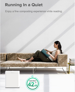 Composteur de déchets alimentaires de cuisine électrique domestique Revêtement de poêle antiadhésif Filtre à charbon actif Acier inoxydable sec - Product Image 3