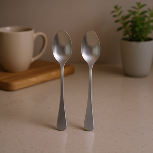 Ensemble de cuillères, lot de 2, 6 cuillères à café en acier inoxydable Metaltex pour un usage quotidien - Product Image 3