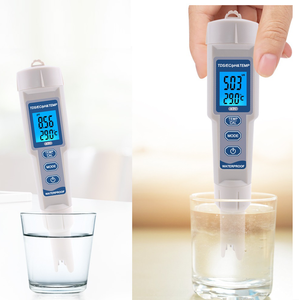 Testeur de qualité de l'eau Portable 4 en 1 TDS EC température <span class=keywords><strong>PH</strong></span> mètre avec rétro-éclairage pour l'eau potable <span class=keywords><strong>PH</strong></span>-3508 - Product Image 6
