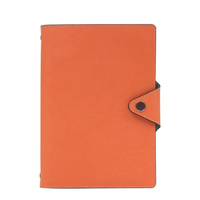 Carnet à spirales A5/A6 personnalisé avec logo, surface en cuir PU, bloc-notes professionnel pour affaires, 100 feuilles, idéal pour un cadeau