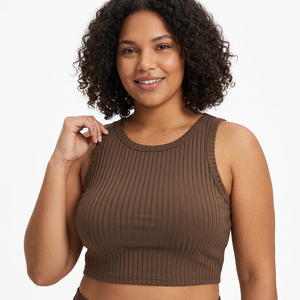Women Washable Tank <b>Top</b> OEM Cotton Fabric Easy Care Breathable Lightweight Basic Everyday Wear - Product Image 1