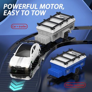 Coche de Derrape RC Compacto de Aleación Q232 con Remolque, Transmisor 2.4G, Regulación de <span class=keywords><strong>3</strong></span> Velocidades, LED, Control de Crucero, Pantalla Automática, Modo Dual - Product Image 4