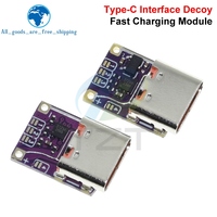 Module de charge rapide PD3.0 PD3.1 QC3.0 Deceiver 1/2/5PCS DC 5/9/12/15/20/28/36/48V Déclencheur de tension PD vers Interface Type C DC