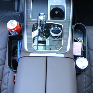 Boîte de rangement universelle pour l'espace entre les sièges de voiture, 2-en-1, organiseur de rangement intérieur, boîte de rangement pour l'espace entre les sièges, en plastique - Product Image 2