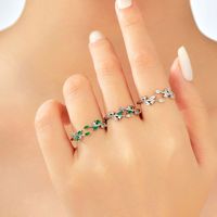 Cincin MOXI Gaya Sama Shin Min-ah Lee Seong-bing, Cincin Ekor Terbuka Kuningan Personalisasi untuk Unisex Gaya Minimalis