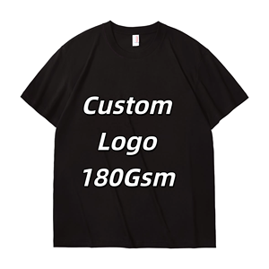 เสื้อยืดคอกลมโอเวอร์ไซส์สั่งทำขายส่ง ผ้าคอตตอนหนา 180gsm เสื้อเปล่าสไตล์สตรีทแวร์ ยูนิเซ็กซ์ แบบเรียบ จำนวนมาก - Product Image 2