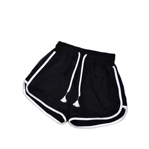 Ropa Deportiva Casual para Yoga y Fitness, Transpirable, con Logotipo Bordado Personalizado, Shorts de Gimnasio de Algodón Sólido para Mujer, 2 Piezas - Product Image 2