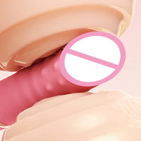 Vibrateur réaliste pour femmes avec fonctions de poussée et de vibration pour stimulation du point G et du clitoris, jouet sexuel pour adultes.