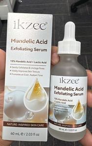 Sérum exfoliant pour le visage Ikzee avec logo personnalisé, <span class=keywords><strong>acide</strong></span> mandélique à 15% + <span class=keywords><strong>acide</strong></span> lactique, soin de la peau, texture lisse, éclat radieux, prix d'usine - Product Image 3