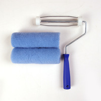 Brosse à Rouleau en Polyester de 7 Pouces pour Peinture au Latex Outil de Revêtement, DIY Sans Angle Mort, OEM Personnalisable
