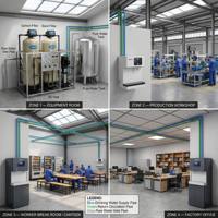 Système de Traitement d'Eau Potable par Osmose Inverse Industrielle et Commerciale 1.0 TPH – Équipement de Purification d'Eau RO Pure