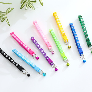ปลอกคอสัตว์เลี้ยงแบบปรับได้ สร้อยคอแมว ปลอกคอสุนัขพร้อมกระดิ่ง ปลอกคอสุนัข อุปกรณ์สัตว์เลี้ยง - Product Image 2