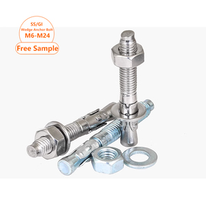 กลอนสมอเรือเหล็กชุบสังกะสีเกรด8.8 10.9สลักเกลียวยึดลิ่ม M8 M6 <span class=keywords><strong>M24</strong></span> M16 - Product Image 5