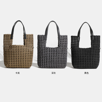 Sac seau en néoprène de luxe ouvert grand sac fourre-tout tissé pour femmes qualité originale motif à carreaux doublure en Polyester cadeau de maîtresse