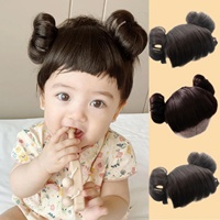 Bandeau tressé pour perruque de bébé pour enfants, bandeau à frange pour enfants avec boucle de tête pour accessoires de cheveux COS