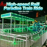 Train électrique sur rail à grande vitesse pour parc d'attractions, pour enfants et adultes, à vendre