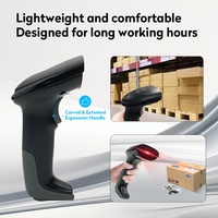 Lecteur de codes à barres sans fil 1D portable direct d'usine JR-710CW Scanner de codes à barres laser 2.4G Balayage à distance