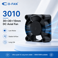 Ventilateur de refroidissement étanche 30 mm 12 V 30x30x10 9500 tr/min 5 V sans balais DC pour le refroidissement des cartes graphiques