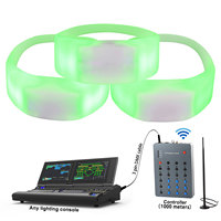SOFFA fournitures de fête personnalisables Bracelet sonore lueur NFC Bracelet télécommande Bracelets Led lumineux pour Concert
