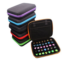 Boîte de rangement pour dés de jeu de rôle (DND) en gros, personnalisée, à coque rigide, en EVA, avec insert en mousse
